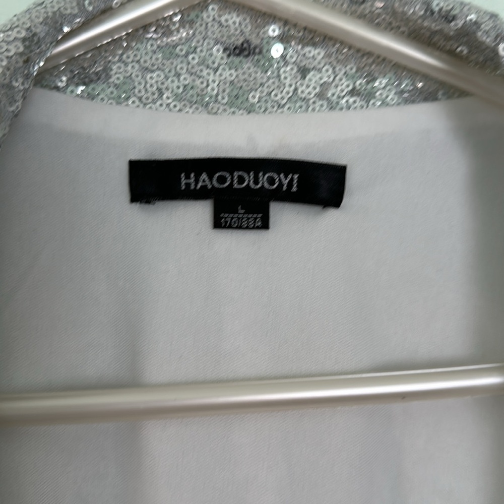 Silver Sequin Jacket - image 3